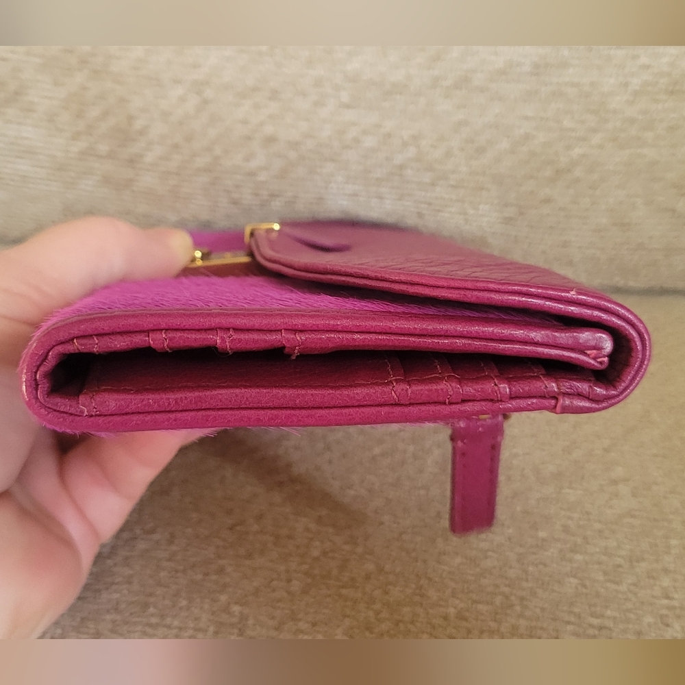 Tory Burch Pricilla Calf Hair Wallet - Picture 7 of 13